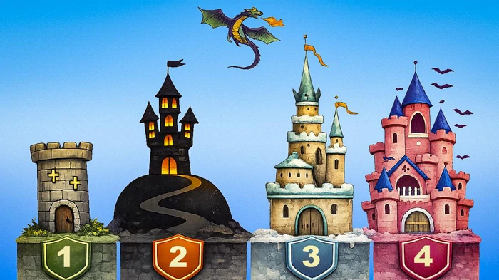 Psychologischer Charaktertest speziell für Frauen: Welche Burg werden Sie wählen?